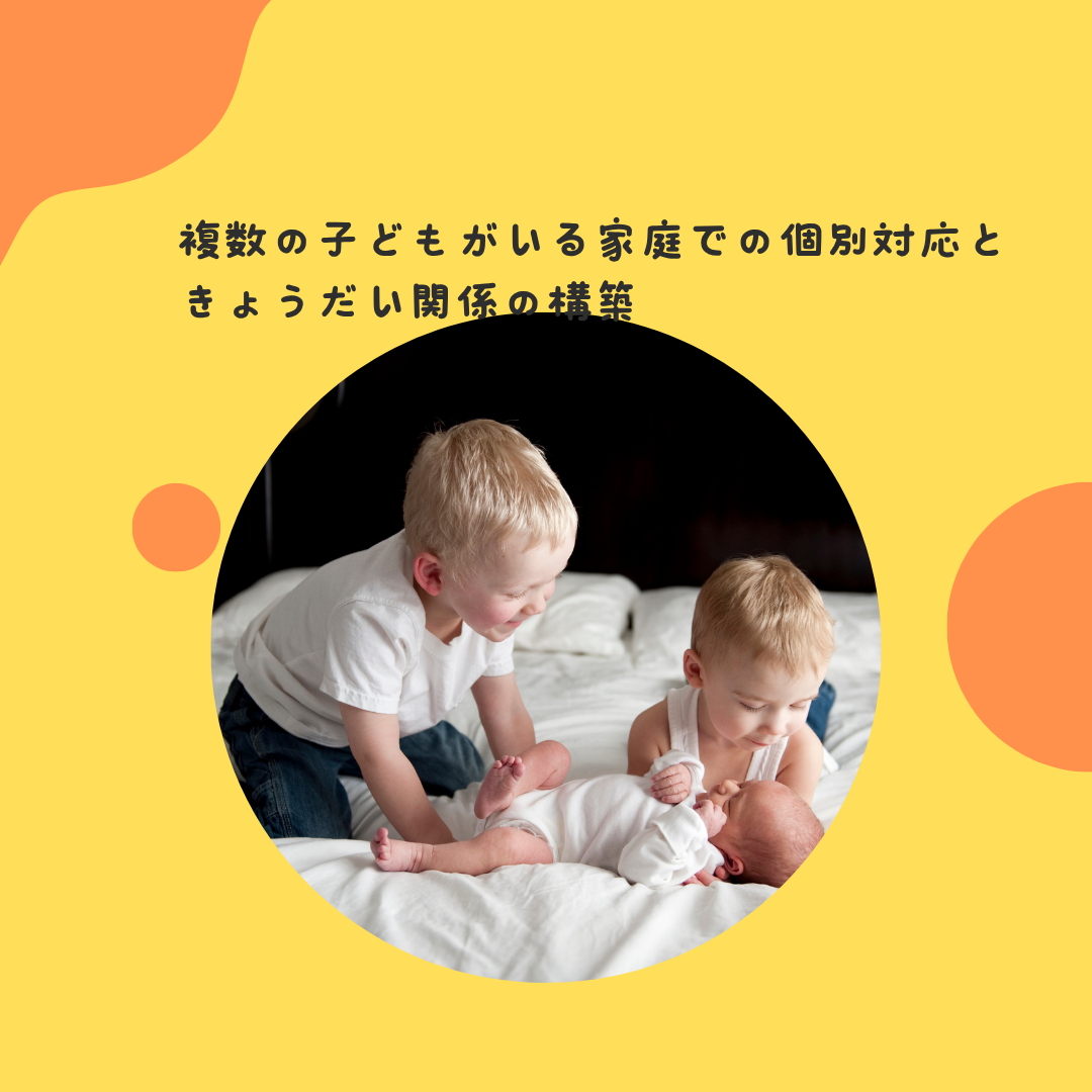 兄弟姉妹がいるときの発達支援〜下の子・上の子の関わり方〜 複数の子どもがいる家庭での個別対応と、きょうだい関係の構築